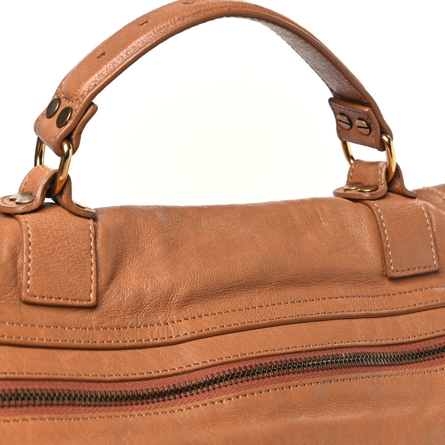 Proenza Schouler Lambskin Large PS1 Satchel Saddle 9 of 10