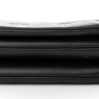 Louis Vuitton Lambskin Embossed Monogram Pochette Coussin Black 13 of 14