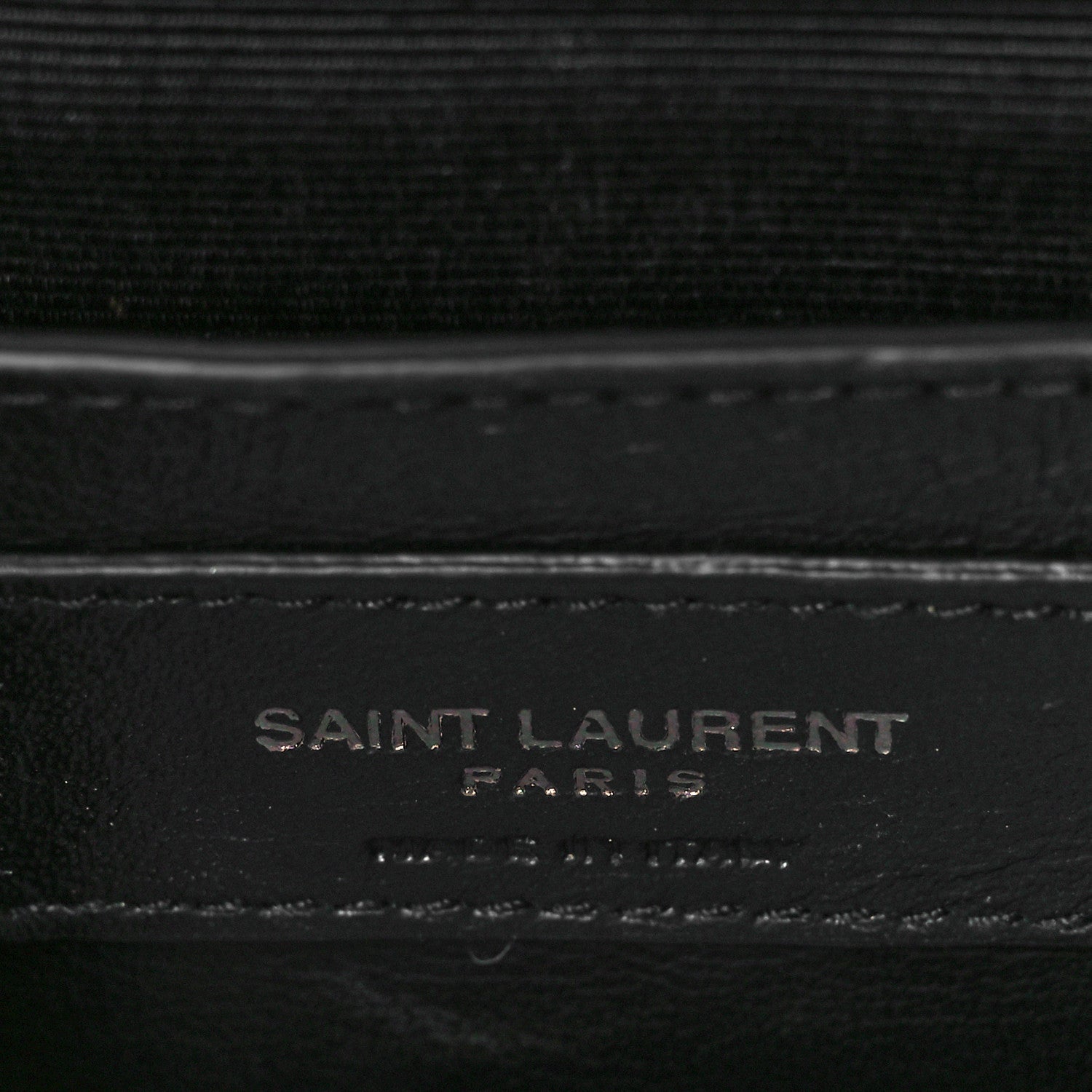 Saint Laurent Grain De Poudre Textured Mixed Matelasse Triquilt Medium Monogram Monochrome Satchel Black 7 of 10