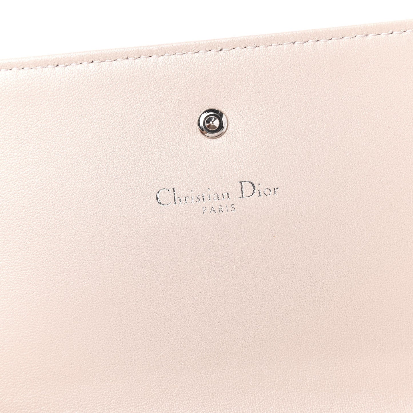 Grained Calfskin Diorama Croisiere Chain Wallet Rose Poudre