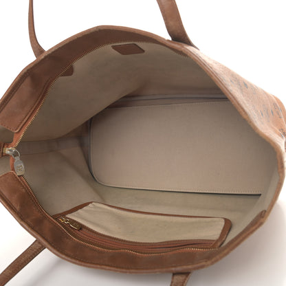 MCM Visetos Dog Bone Shopper Tote Cognac 4 of 11