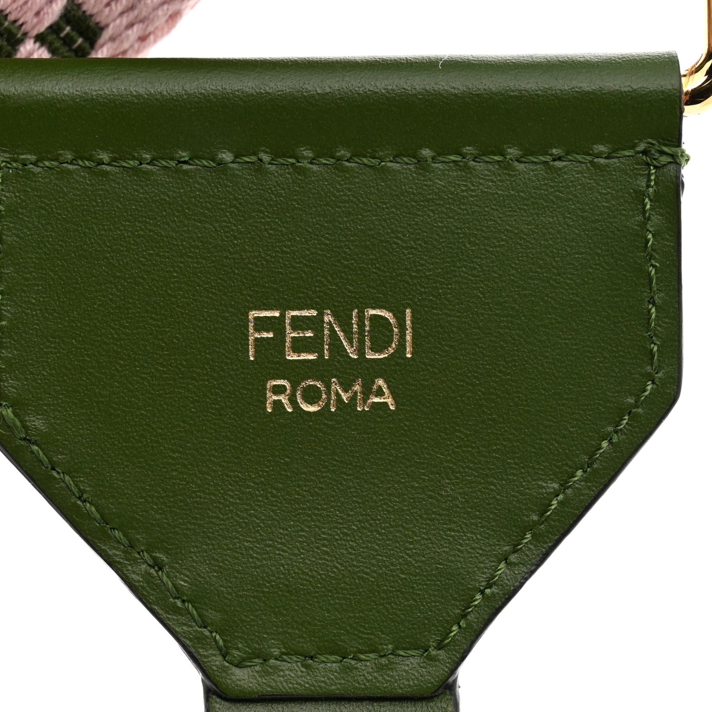 Ribbon Vitello King Logo Embossed Gingham Woven Adjustable Strap You Lilac