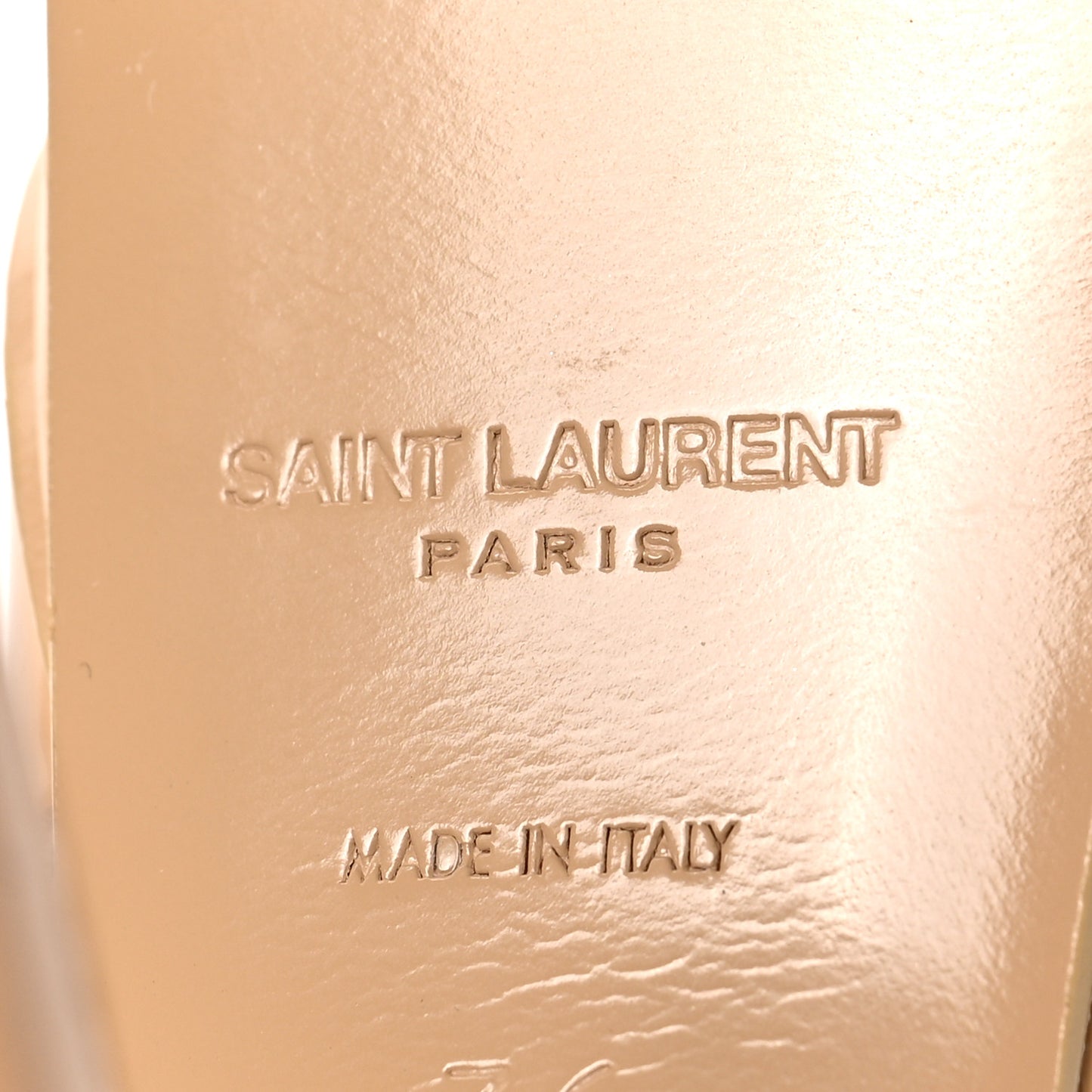 Patent Tribute 105 Platform Sandals 36 Nude Powder