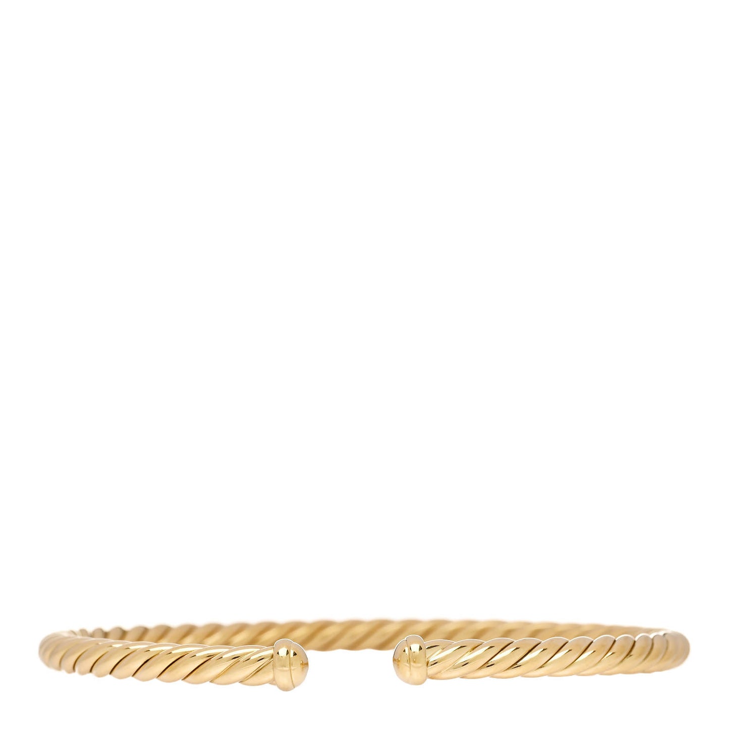 18K Yellow Gold 4mm Cablespira Bracelet