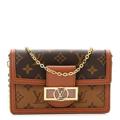 Louis Vuitton Reverse Monogram Dauphine Chain Wallet 1 of 9