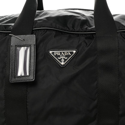 Prada Tessuto Nylon Saffiano Viaggio Carry On Travel Bag Black 7 of 13