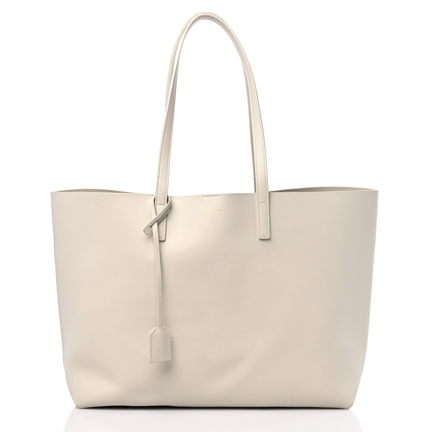 Saint Laurent Calfskin Large Shopping Tote Porcellana 3 of 12