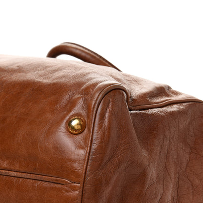 Prada Soft Calf Shopping Tote Brown 13 of 18