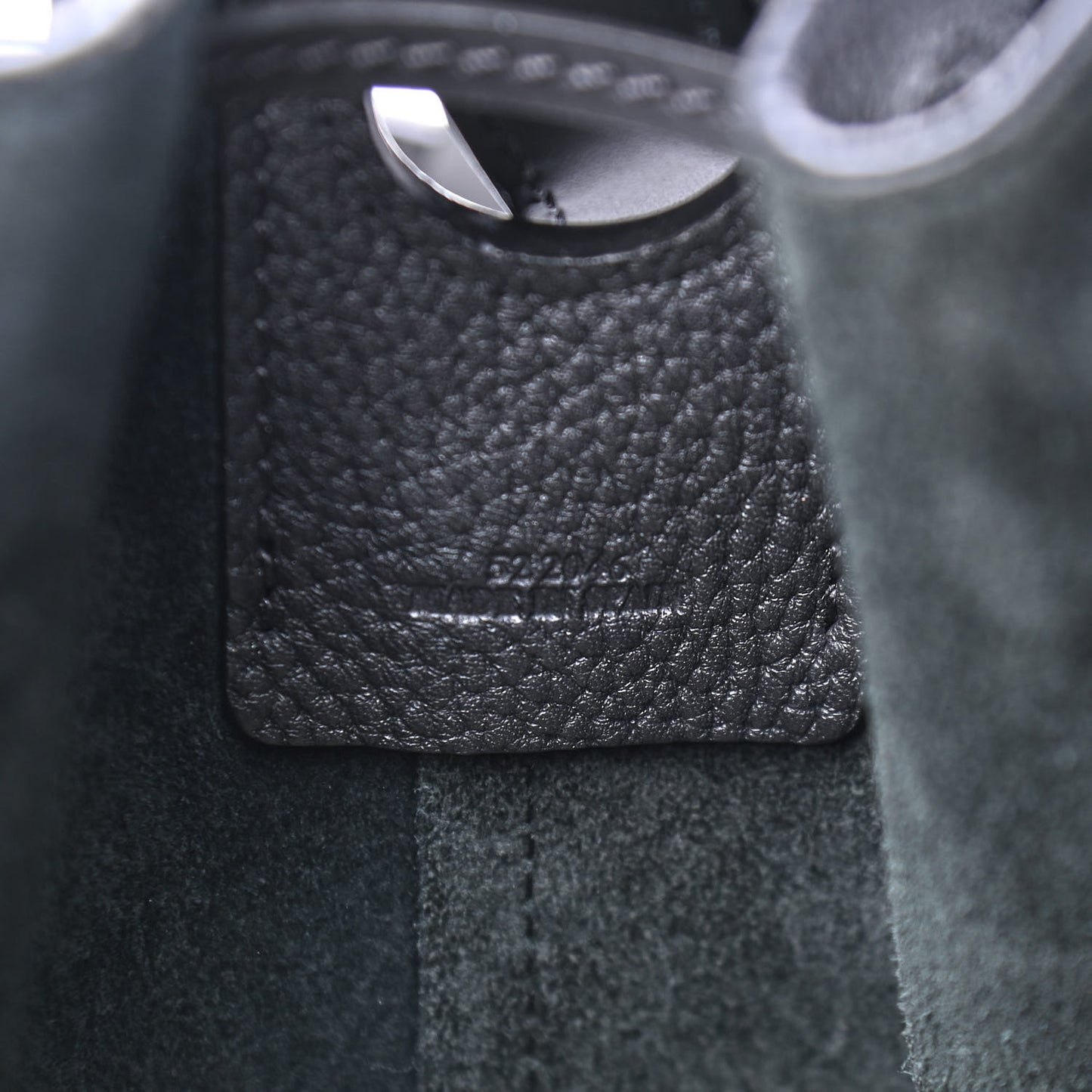 Grained Calfskin Small Balloon Bag Black