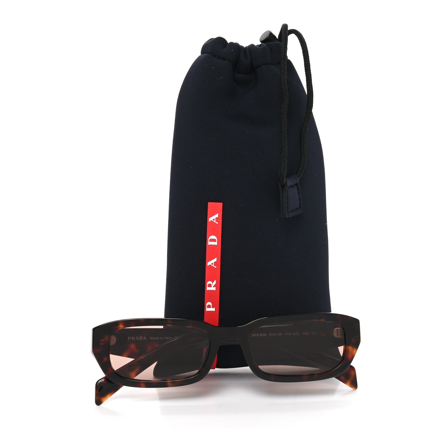 Prada Acetate Symbole Sunglasses SPR B06 Havana 7 of 7