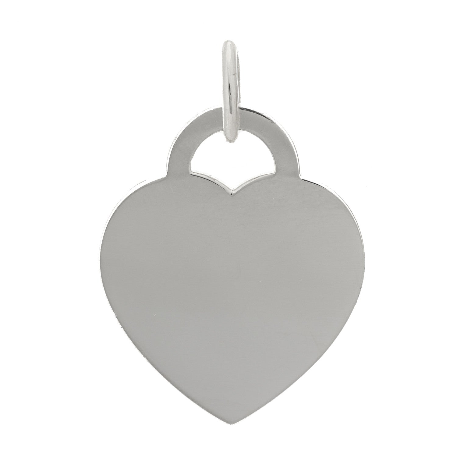 Tiffany Sterling Silver Large Heart Tag Charm 1 of 3
