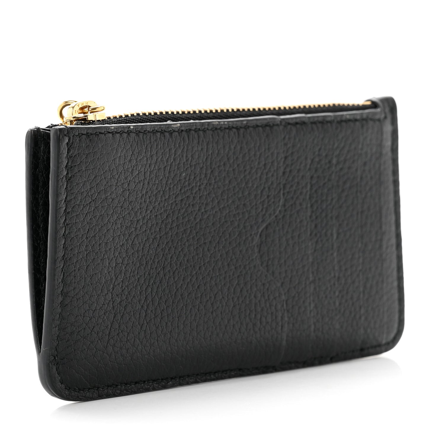 Calfskin Card Holder Wallet Black