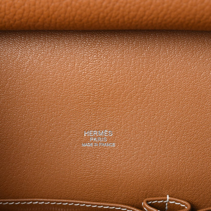 Hermes Taurillon Clemence Jypsiere 31 Gold 6 of 7