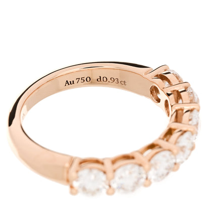 Tiffany 18K Rose Gold Diamond 3.5mm Forever Half Circle Band Ring 43 2.75 4 of 5