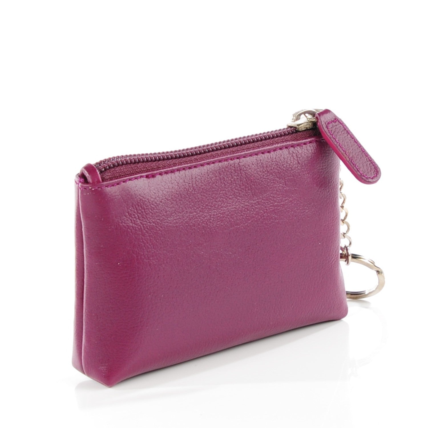 Chanel Goatskin CC Jacket Embossed Coin Purse Light Purple 3 of 7