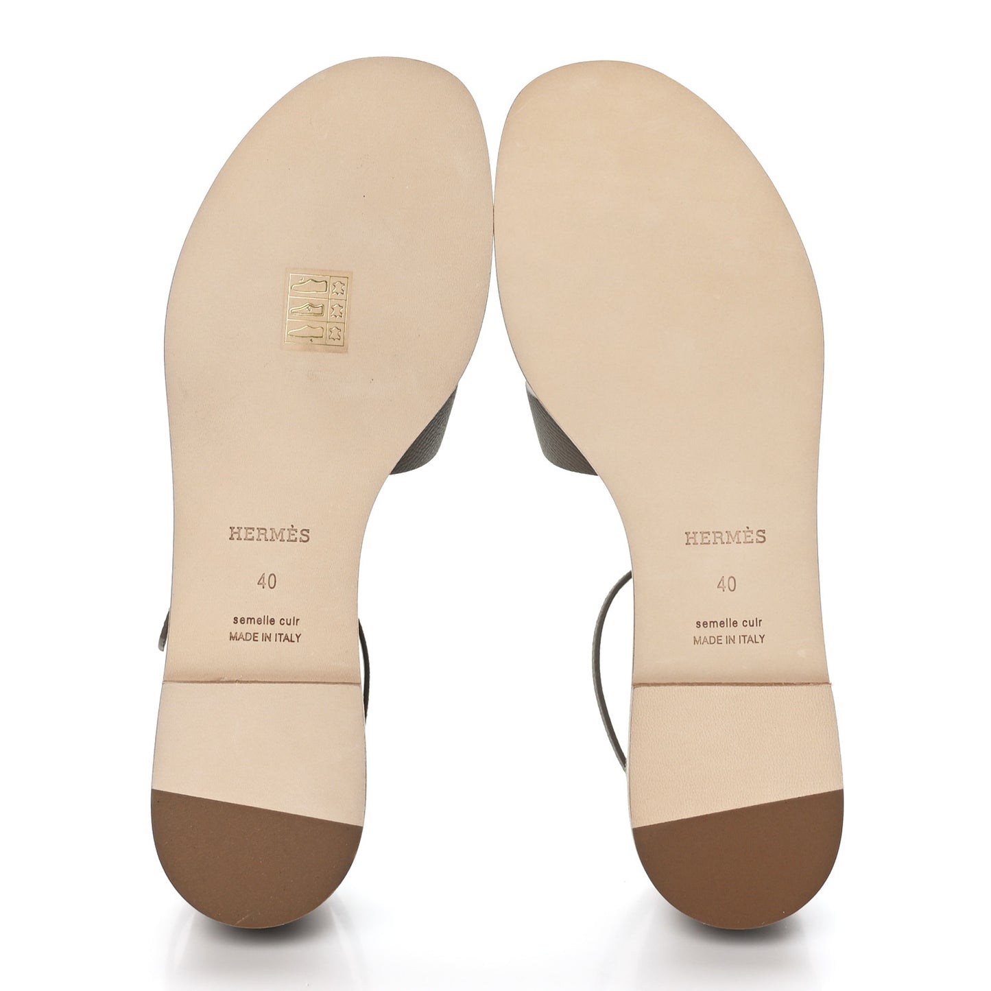 Epsom Santorini Sandals 40 Etoupe