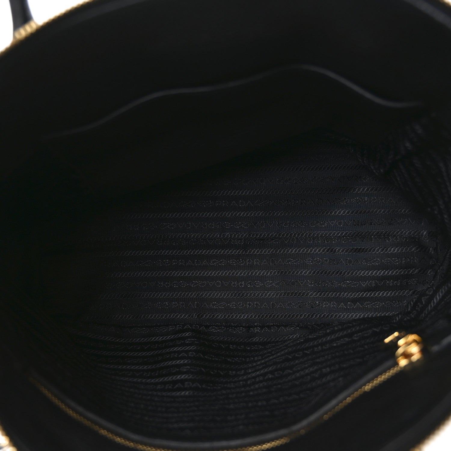 Prada Vitello Daino Tote Black 5 of 9