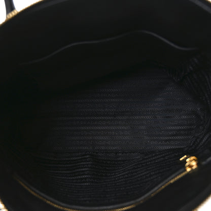 Prada Vitello Daino Tote Black 5 of 9