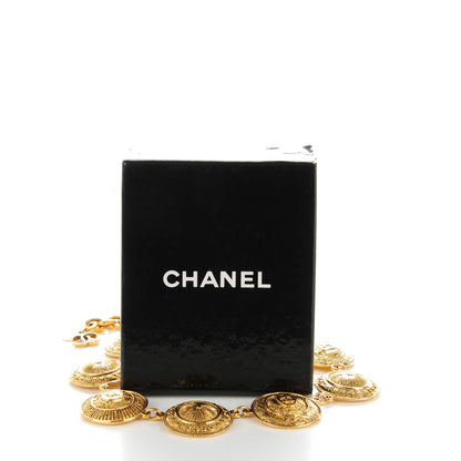 Chanel Medallion Necklace Gold 6 of 6