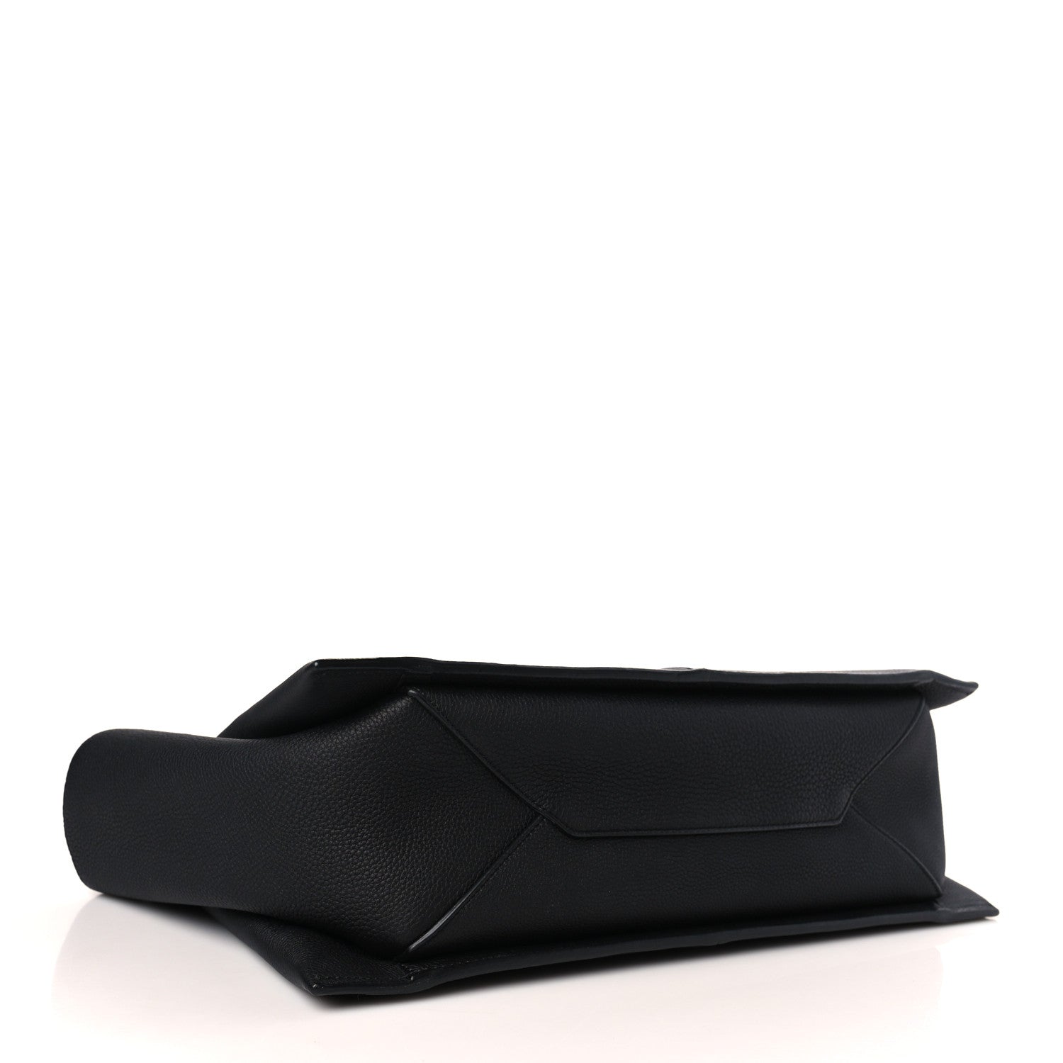 Celine Baby Grained Calfskin Medium Tri-Fold Bag Black 4 of 9