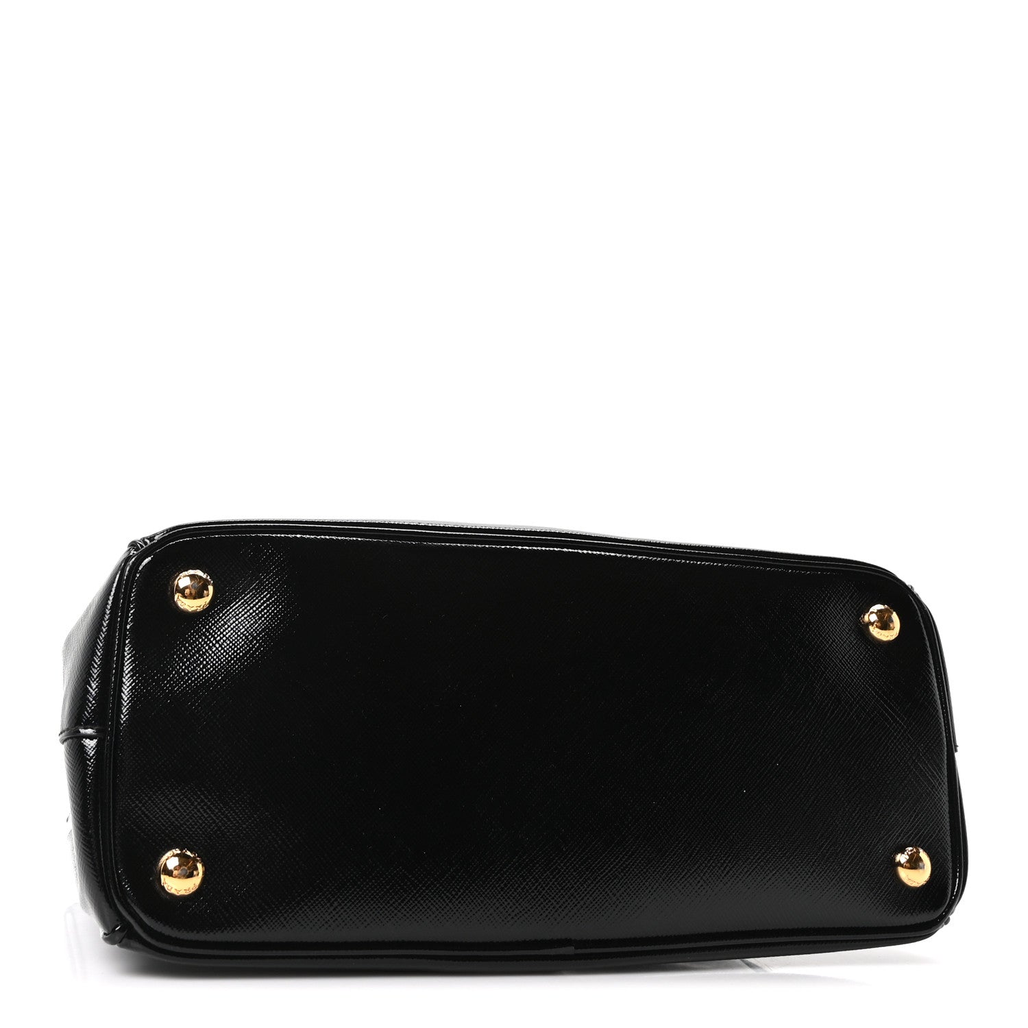 Prada Saffiano Vernice Small Galleria Double Zip Tote Black 4 of 10