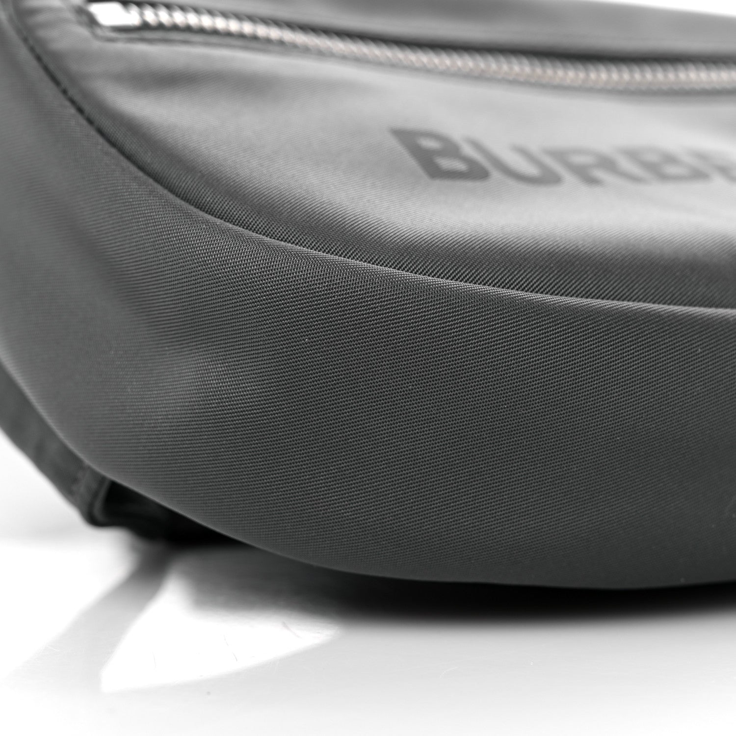 Burberry Econyl Logo Print Small Cannon Bum Bag Charcoal Grey 8 of 9