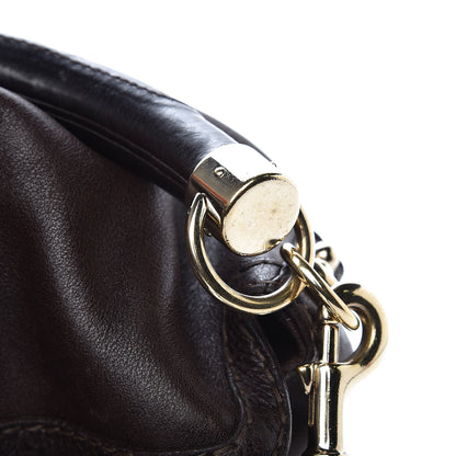 Gucci Calfskin Large Indy Top Handle Hobo Dark Brown 12 of 12