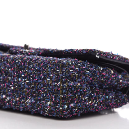 Chanel Tweed Quilted Medium Double Flap Multicolor 7 of 10