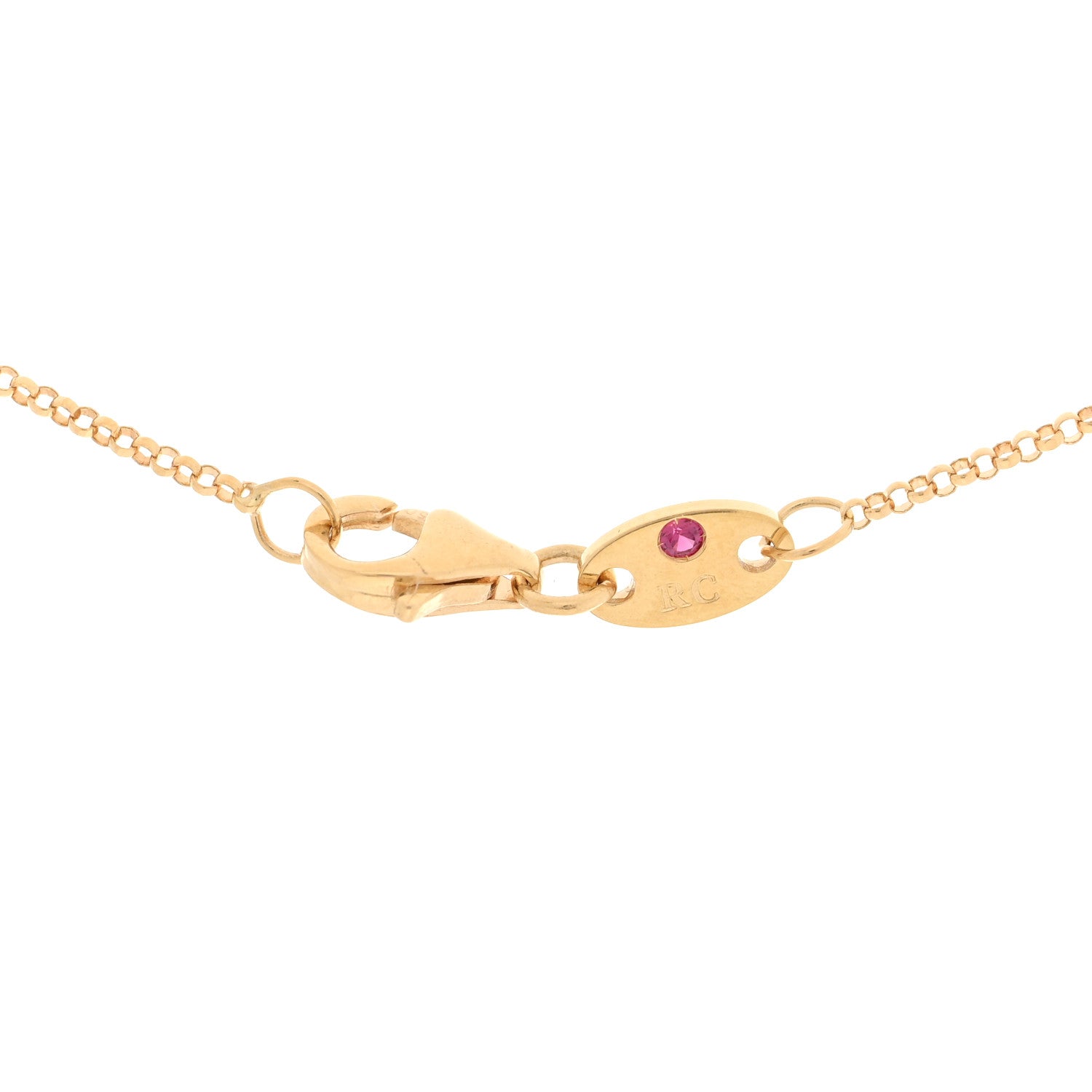 Roberto Coin 18K Yellow Gold Diamond Princess Butterfly Pendant Necklace 4 of 4