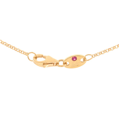 Roberto Coin 18K Yellow Gold Diamond Princess Butterfly Pendant Necklace 4 of 4