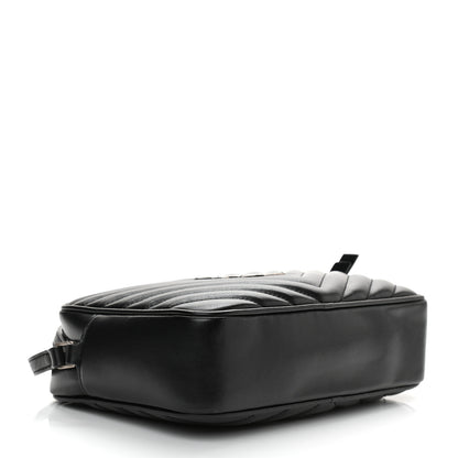 Saint Laurent Calfskin Matelasse Monogram Lou Camera Bag Black 3 of 11