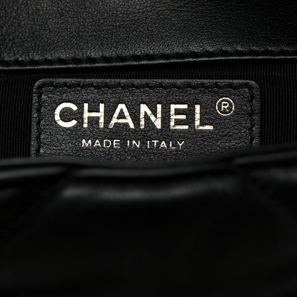 Chanel Calfskin Quilted Mini Square Bubbly Flap Black 6 of 10