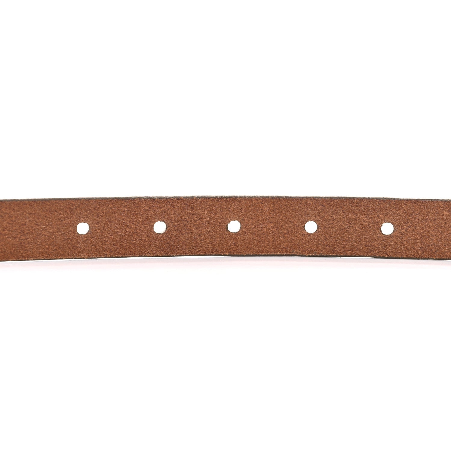Gucci Calfskin Metal Belt 80 32 Brown 4 of 5