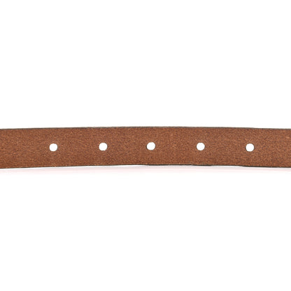 Gucci Calfskin Metal Belt 80 32 Brown 4 of 5