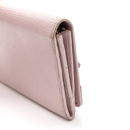 Balenciaga Agneau Classic Hardware Money Wallet Rose Poudre 10 of 12