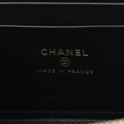 Chanel Lambskin Quilted Small Top Handle Vanity Case With Chain Black 6 of 10