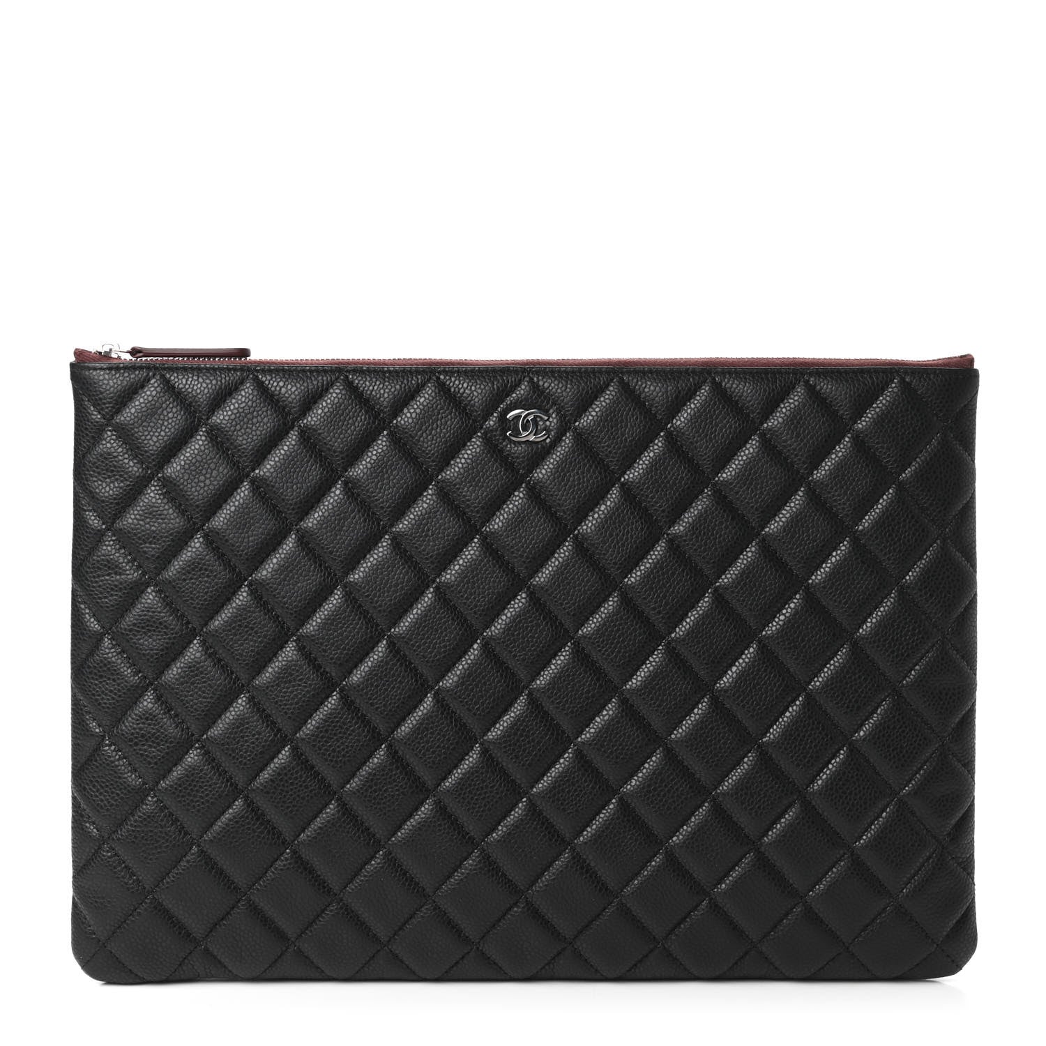 Chanel Caviar Quilted Large Cosmetic Case Black 1 of 10