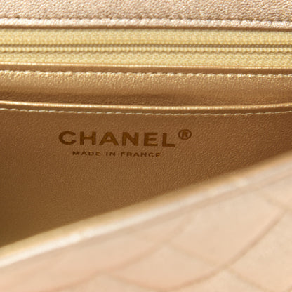 Chanel Metallic Lambskin Quilted Mini Square Flap Gold 6 of 11