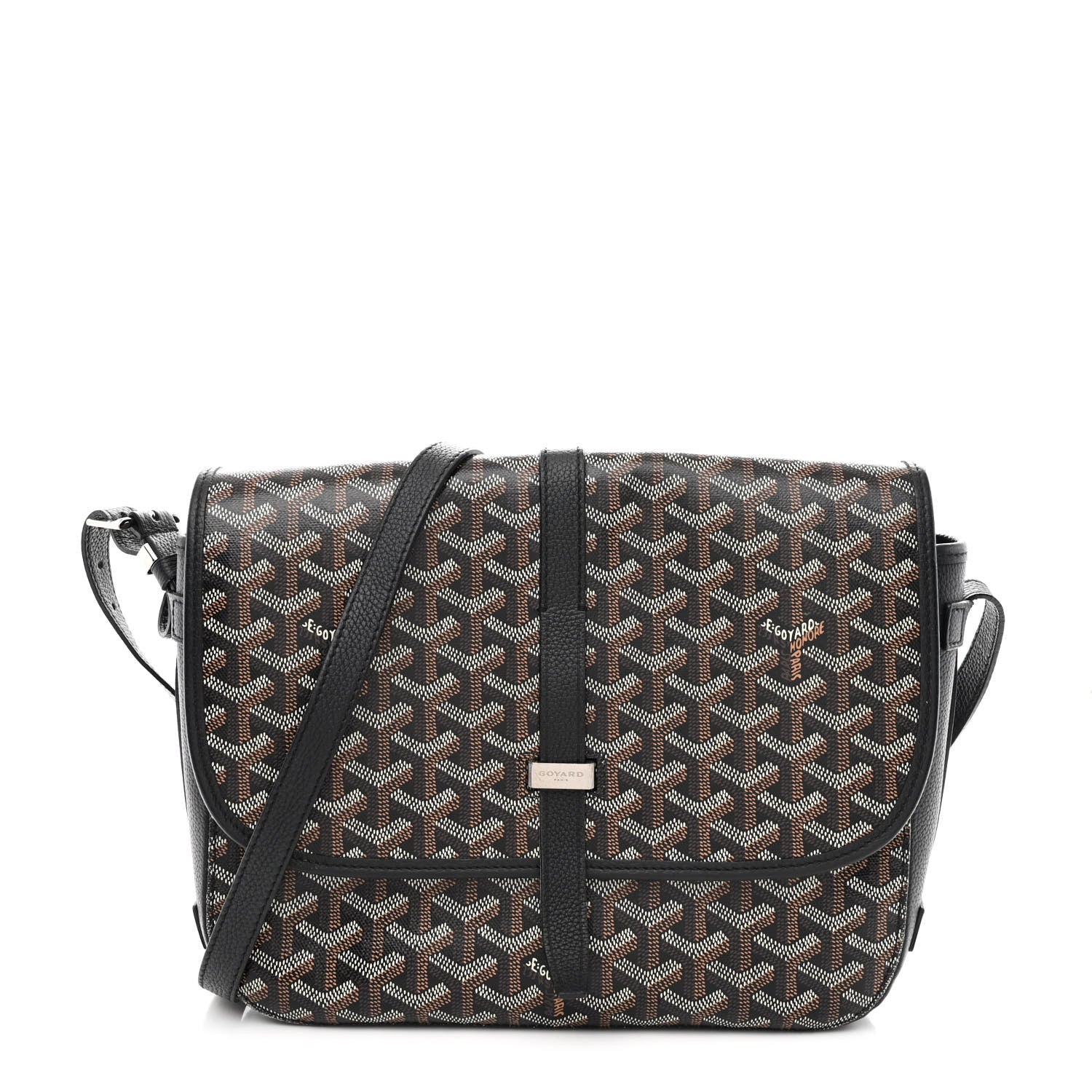 Goyard Goyardine Belvedere II MM Messenger Bag Black 1 of 10
