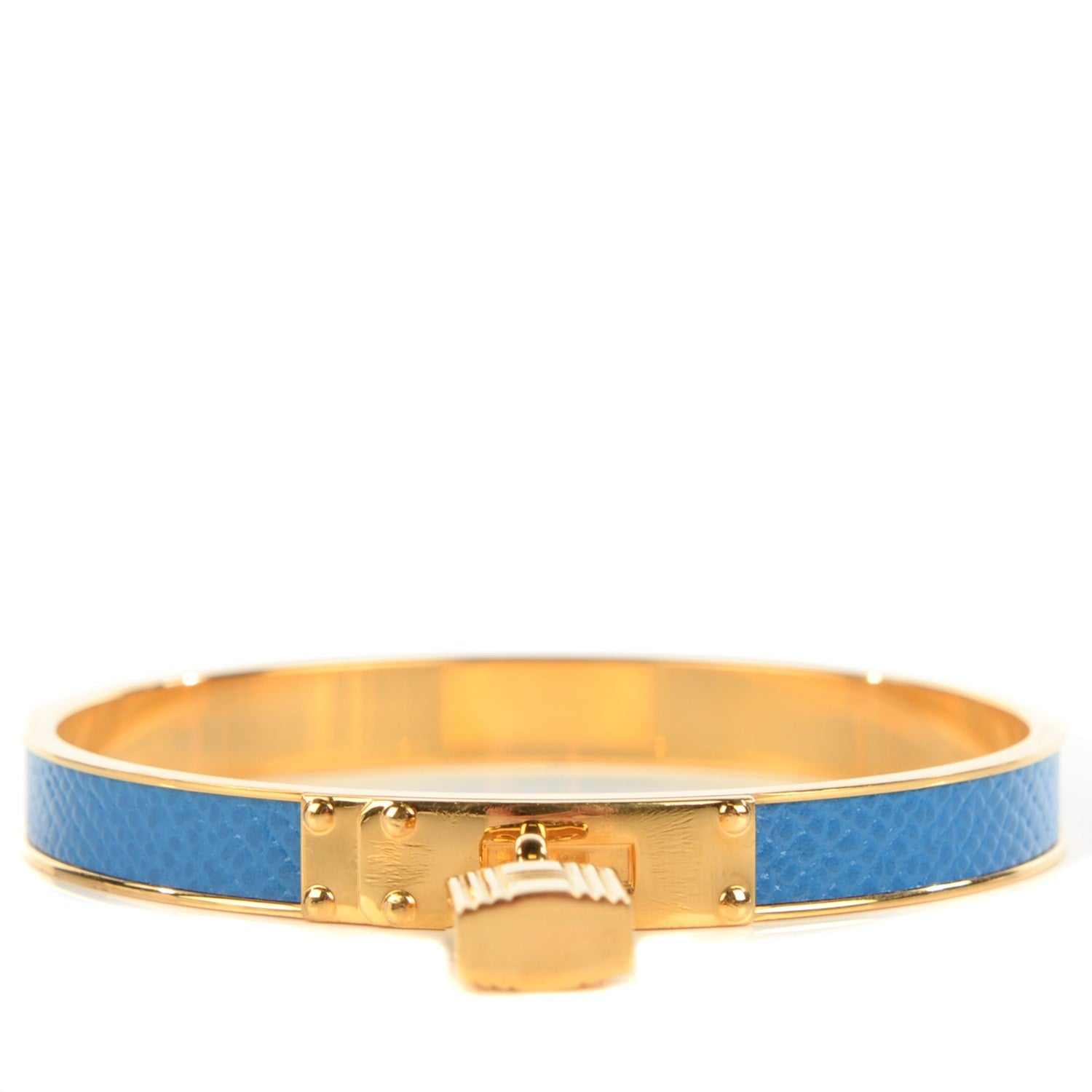 Hermes Courchevel Kelly H Cadena Bracelet Bleu France 1 of 6