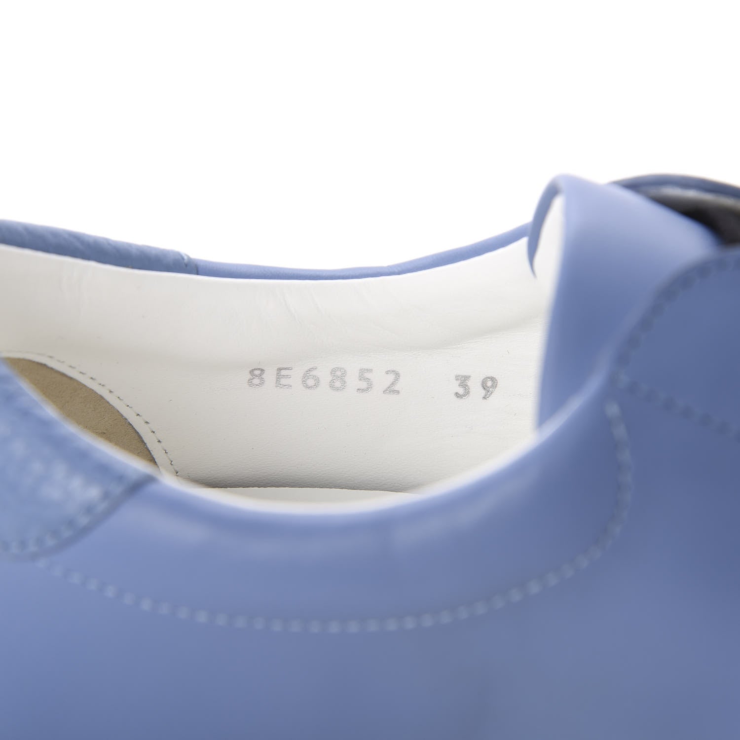 Fendi Vitello FF Rockoclick Slip On Sneakers 39 Blue 8 of 9