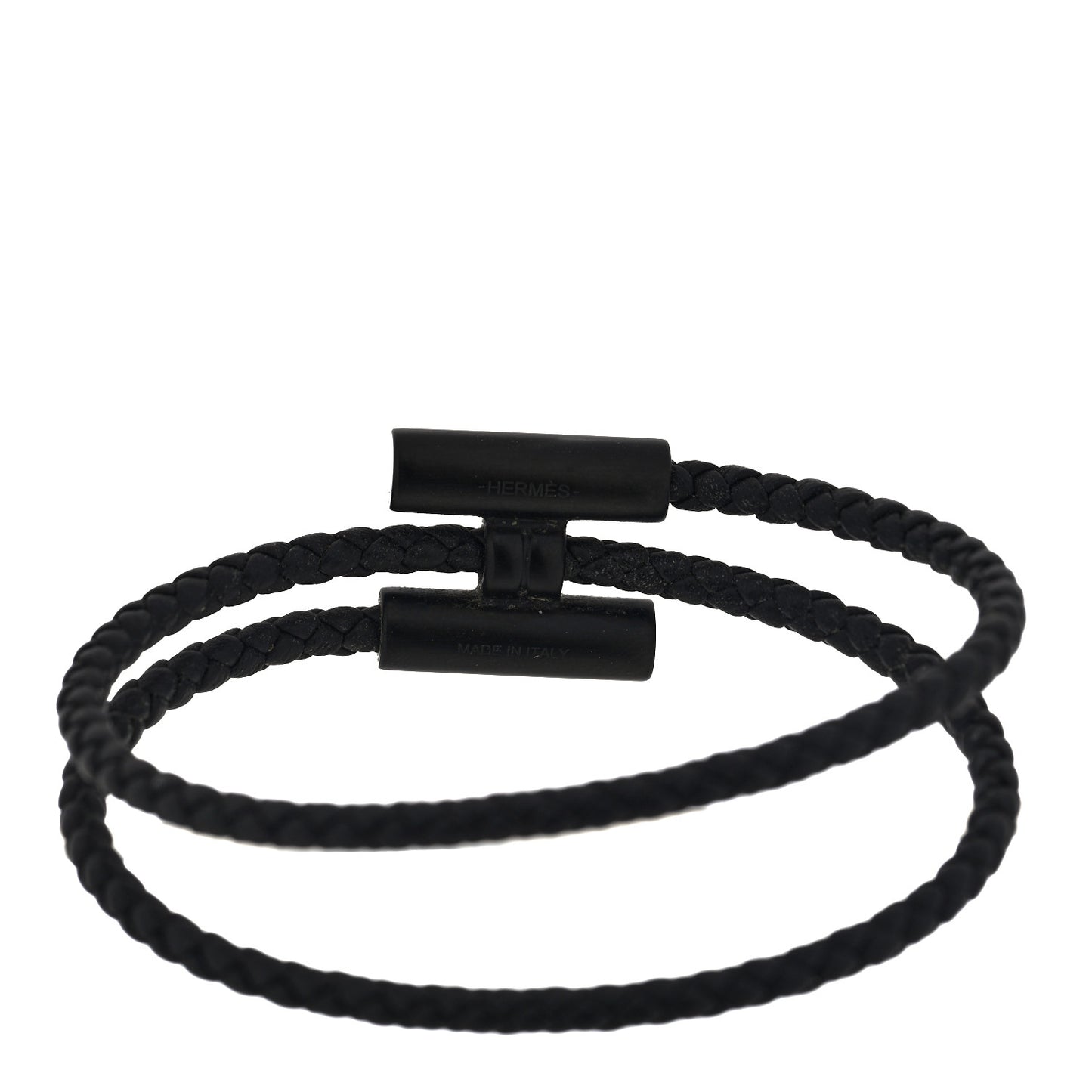 Swift Double Wrap Cord Tournis Tresse Bracelet Black