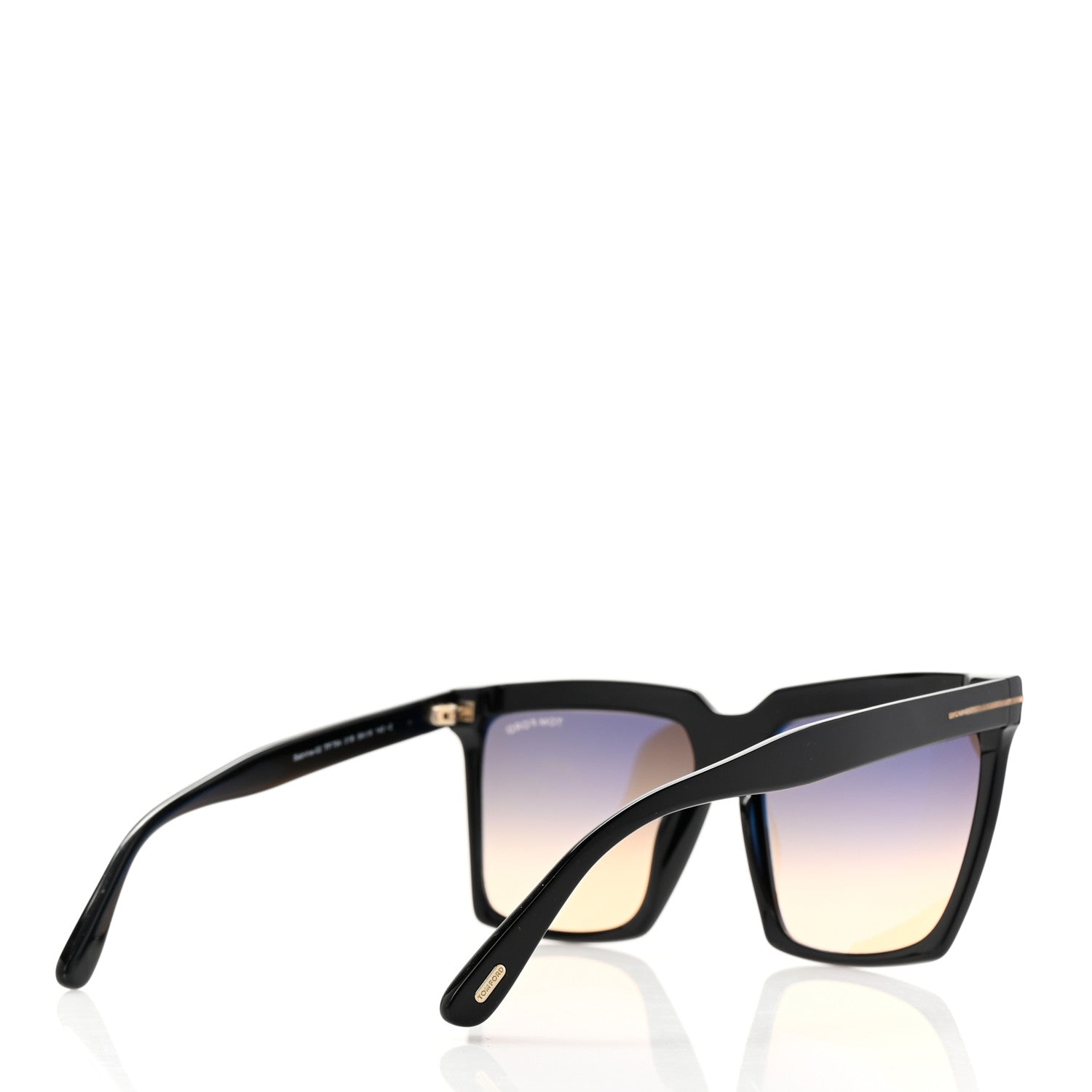 Tom Ford Acetate Sabrina Square Sunglasses TF764 Black 4 of 8