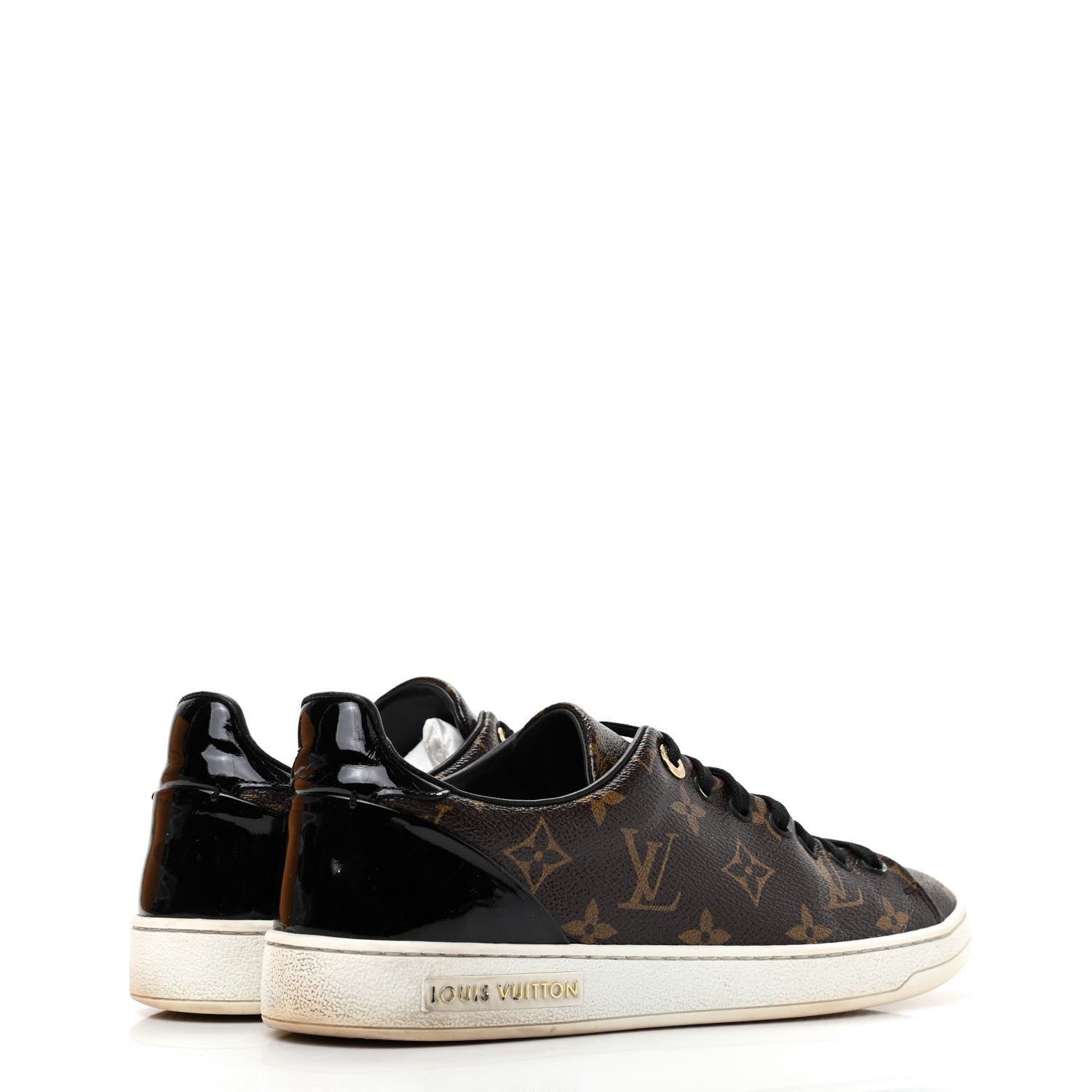 Louis Vuitton Patent Monogram Frontrow Sneakers 39 4 of 13