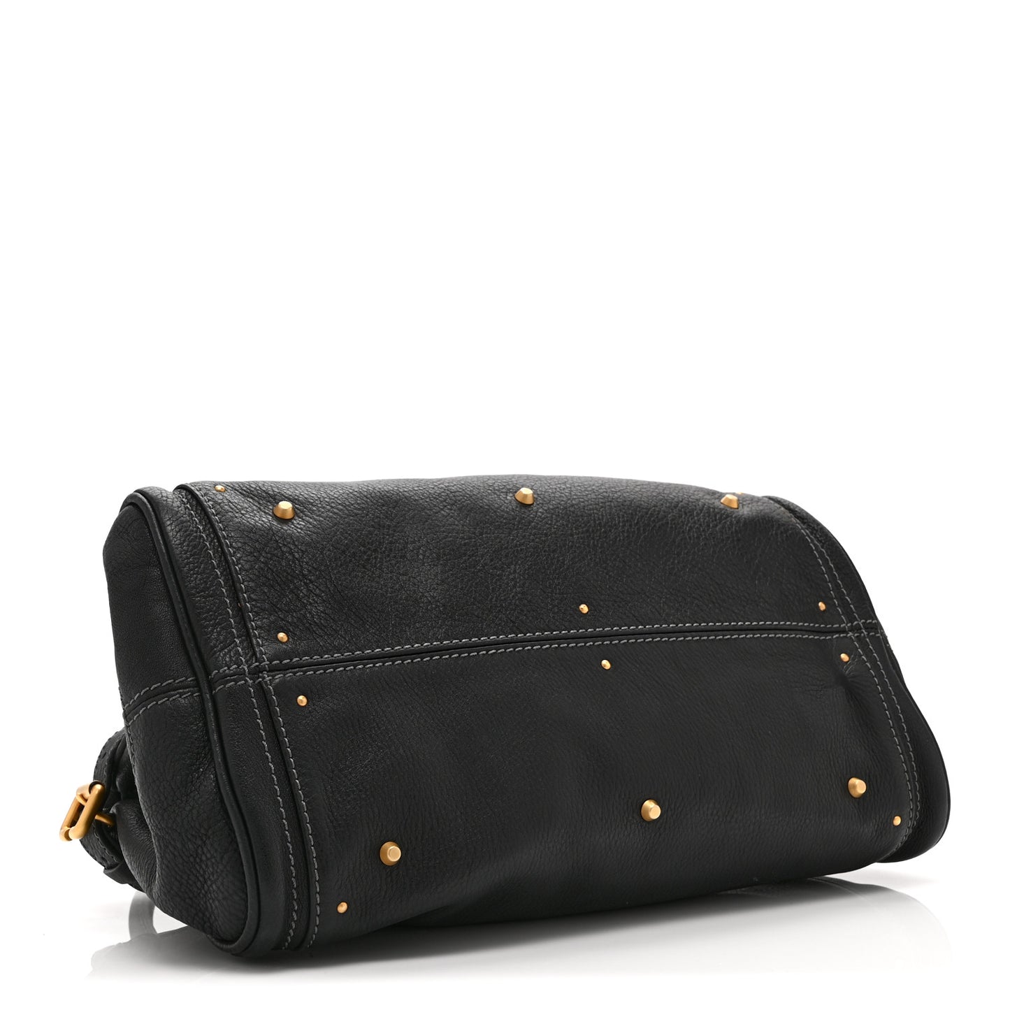 Calfskin Medium Paddington Satchel Black