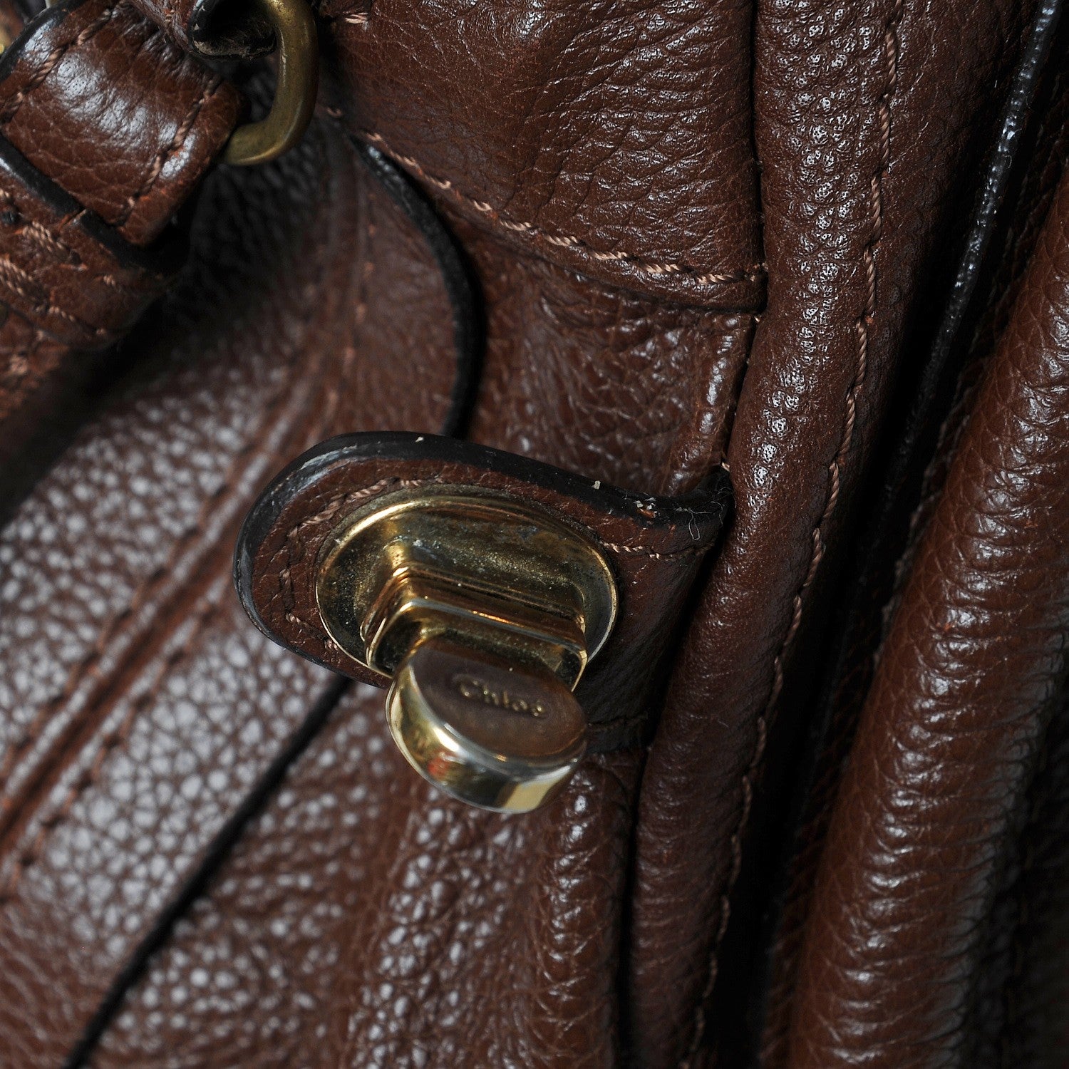 Chloe Calfskin Medium Paraty Chocolate 9 of 10