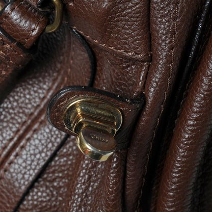 Chloe Calfskin Medium Paraty Chocolate 9 of 10