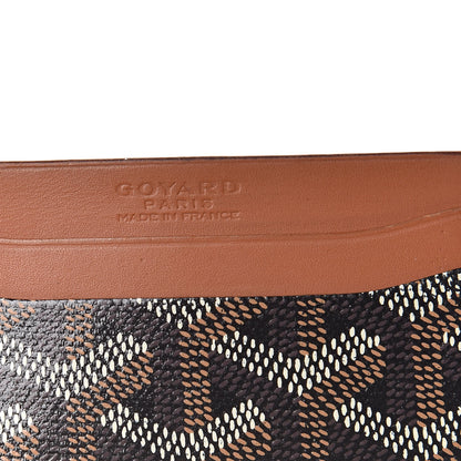 Goyard Goyardine Saint Sulpice Card Holder Black Gold 6 of 15