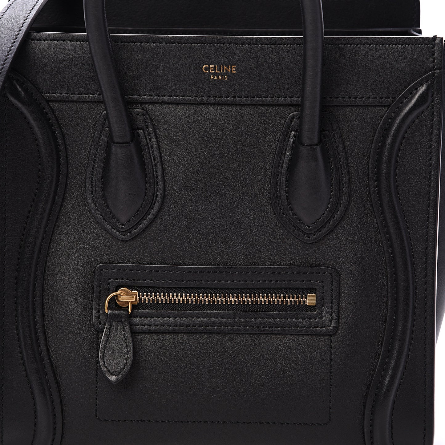 Smooth Calfskin Nano Luggage Black
