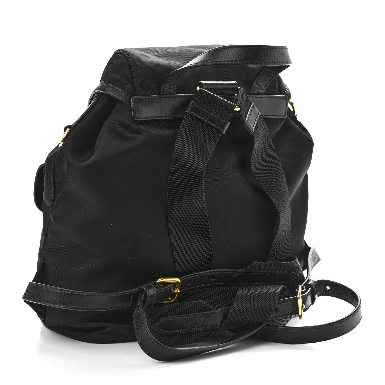 Prada Tessuto Nylon Vitello Backpack Black 3 of 10